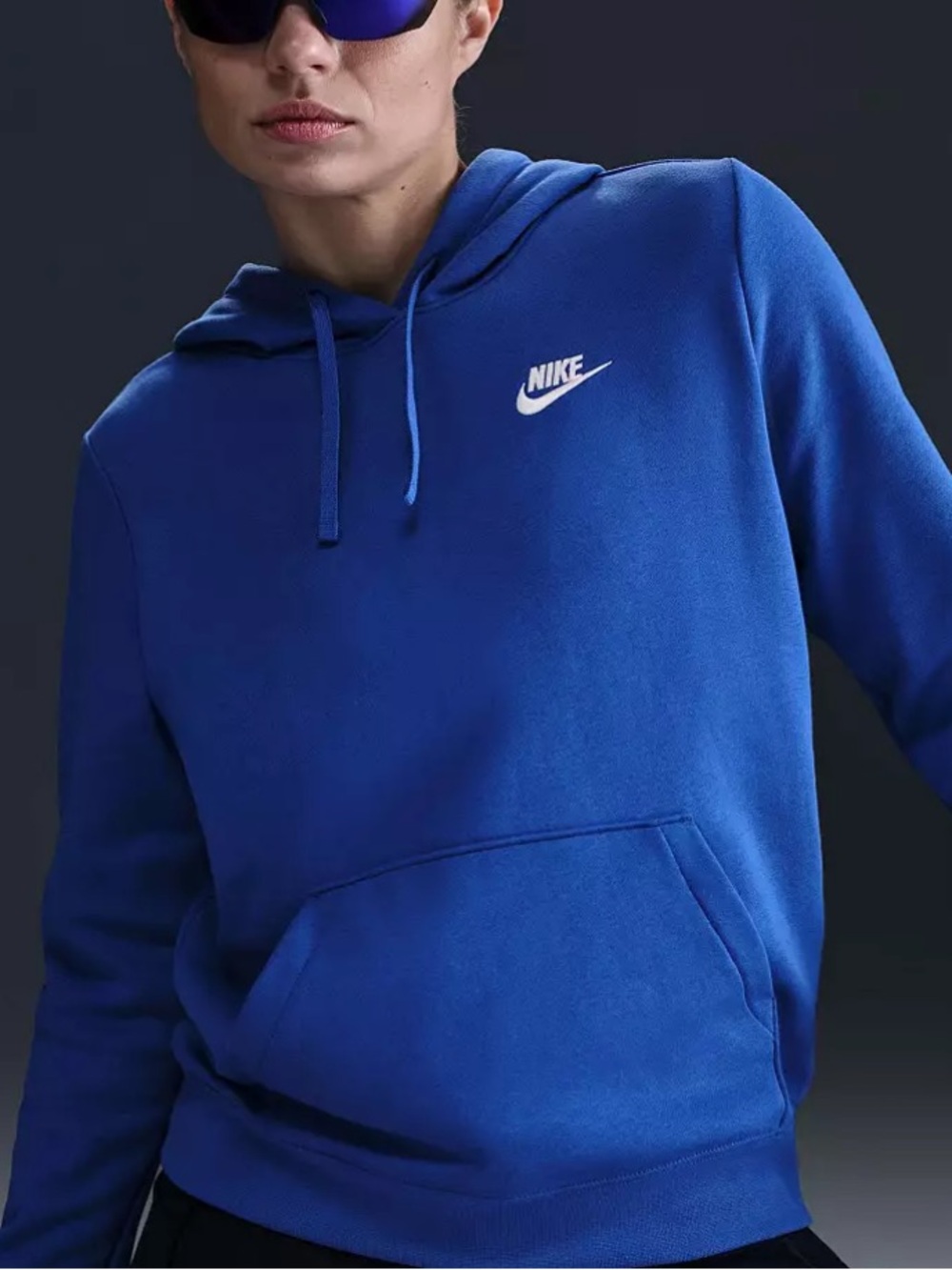 Nike Club Fleece Hoodie Sweatshirt | Game Royal
